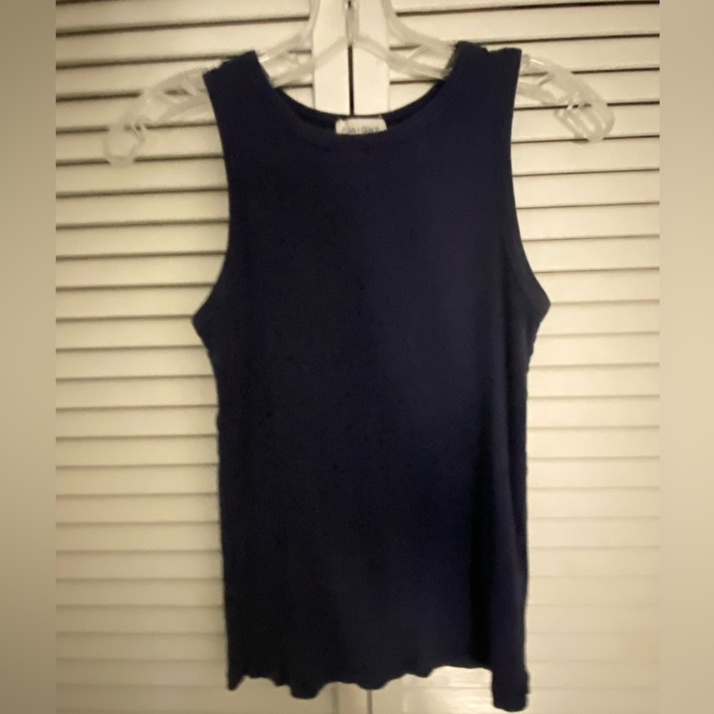 Ribbed Navy Tank